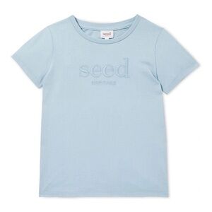 SEED HERITAGE Sky Blue Short Sleeve Tee